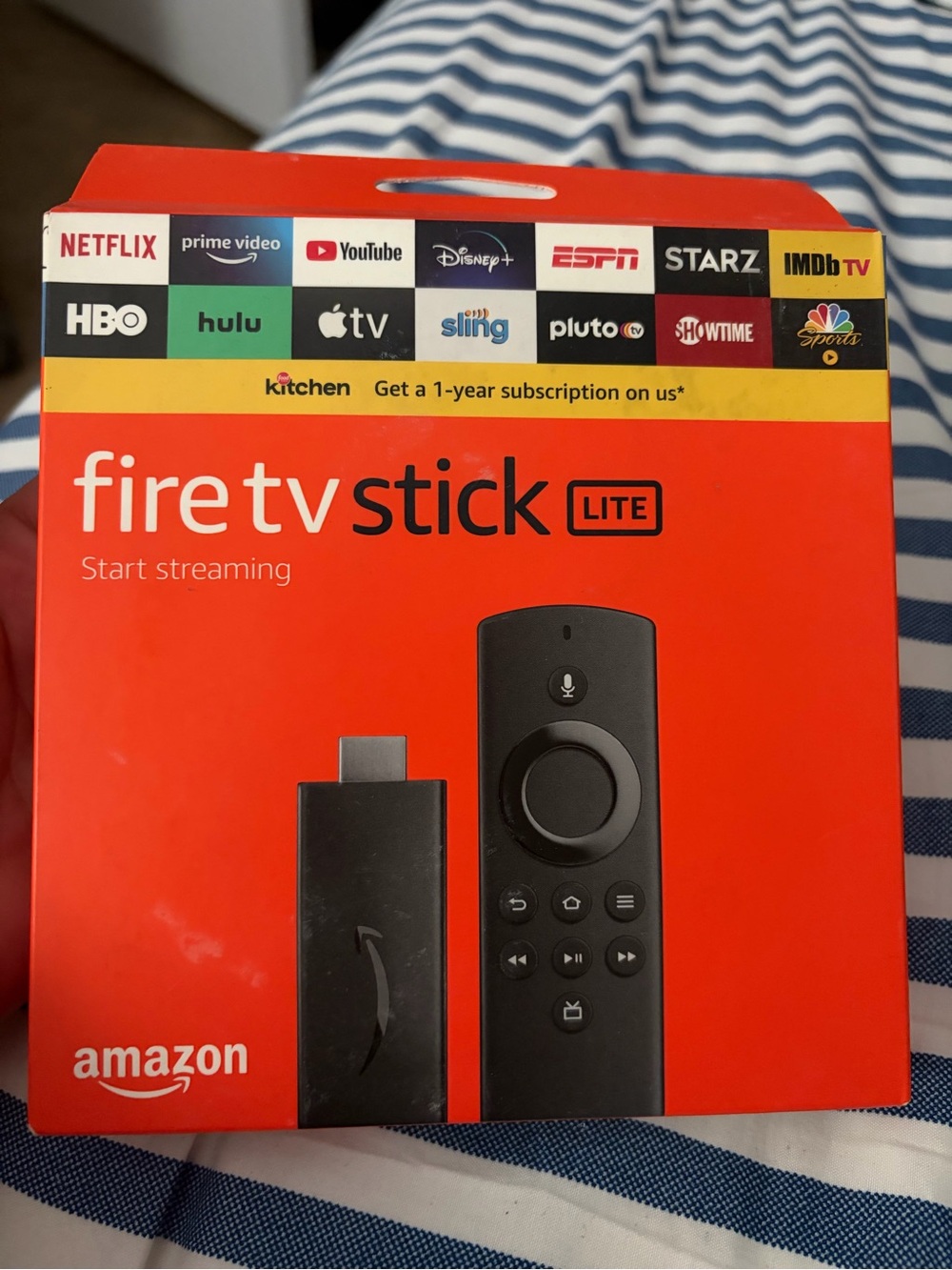 Amazon Fire TV Stick Lite - Red Packaging with Black Device
